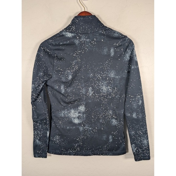 North Face Jacket Womens Small Black White Full Zip Fleece Galaxy Print Outdoors - Picture 5 of 13